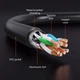 Патч-корд CableTime Cat8 FTP 40Gbps 2000MHz, 10 м, чорний (CN80S) (CA915651) - зображення 4