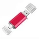 USB флешка T&G 64GB USB Type C фиолетовая для хранения и переноса данных из ABS пластика - изображение 9