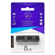 USB флешка T&G Vega 121 8Гб пластиковая и металлическая с защитным колпачком черная - изображение 3