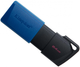 USB флешка Kingston DT Exodia M 64GB 3.2 Gen 1 компактная ударостойкая черный синий - изображение 3