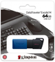 USB флешка Kingston DT Exodia M 64GB 3.2 Gen 1 компактная ударостойкая черный синий - изображение 8