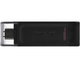 USB Flash Drive 3.2 Kingston DT 70 128Gb Type-C чорний із захистом роз'єму та компактний дизайн - зображення 2
