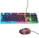 Игровая клавиатура и мышь Hoco GM18 черный USB 104 кнопки RGB подсветка мембранные клавиши - изображение 4