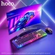 Игровая клавиатура и мышь Hoco GM18 черный USB 104 кнопки RGB подсветка мембранные клавиши - изображение 10