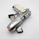 Стартовий пістолет Kuzey 911-SX#3, Colt M1911 Shiny Chrome Plating/White Grips - зображення 2