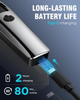 Триммер для бороды и тела мужской Береза, 1–10 мм, аккумуляторный USB, 7500 об/мин, LED-дисплей, мультитриммер - изображение 7
