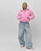 Пуховик жіночий короткий трендовий X-Woyz LS-8972-15 59378 M рожевий - зображення 7