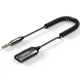 Bluetooth-аудиоприемник UGREEN CM309 кабель до 1,5 м Bluetooth 6.0 выход 3,5 мм питание через USB-A одновременно 2 устройства громкая связь SBC и AAC встроенный микрофон до 10 м черный (70601) - изображение 1