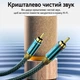 Аудиокабель RCA Vention 8 м 2 штекера на 2 штекера посеребренная бескислородная медь 4N хлопковая оплетка зеленый (BCUGK) - изображение 11