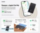 Трекер‑карта Ugreen FineTrack CM817 Slim Apple Find My IP68 черная (6941876242986) - изображение 2
