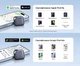 Поисковый трекер UGREEN FineTrack Duo CM916 4 шт. Apple Find My и Google Find Hub iOS 14.5+ и iPadOS 14.5+ Android 9.0+ работа до 1 года 1 трекер в 1 экосистеме одновременно зарядка USB-C Bluetooth Low Energy сине-серый с черным (75646P) - изображение 7
