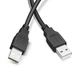 Кабель USB type A - USB type A Cable / Кабель USB-USB / 50 сантиметров / Черный - изображение 1
