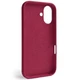 Чехол для iPhone 16 силиконовый Soft-touch Silicone Case Full Size (AA) Rose Red - изображение 2