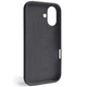 Чохол для iPhone 16 силіконовий Soft-touch Silicone Case Full Size (AA) Dark Grey - зображення 2