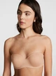 Бесшовный бюстгальтер без пуш-ап бежевого цвета VICTORIA'S SECRET PINK р. 90Е/90DD/40Е/40DD арт. 30482 - изображение 1