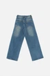Джинсы wide leg для девочки 128 цвет синий YUKI ЦБ-00297971 - изображение 3