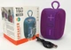 Портативна Bluetooth колонка T&G TG-658 бездротова акустика Bluetooth 5.3 8Вт USB TF карта AUX FM радіо світлодіодна підсвітка акумулятор 1200 мАг вбудований мікрофон для смартфона планшета ноутбука переносна колонка рожева - изображение 3