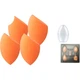 Спонжи для макияжа UPLUS Beauty Blender, не впитывают пудру, с режущей кромкой, подарочная коробка из 4 штук с подставкой и футляром для хранения, специально разработаны для жидкой тональной основы. - изображение 1