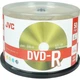 Диски DVD-R от JVC / записываемые диски, скорость 16x, 4,7 ГБ, 50 штук в упаковке, для аукционов/хранения видео/документов, чистые оптические диски архивного качества для записи. - изображение 1