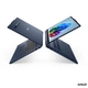 Ноутбук 2-в-1 Lenovo IdeaPad 5 (83UJ001WRM), AMD Ryzen 7 250 / 14" / OLED / Touch / RAM 16 ГБ DDR5 / SSD 512 ГБ / AMD Radeon 780M / Без ОС / Синій - зображення 3