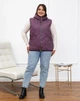 Женский теплый жилет с капюшоном удлиненный MODA 100095 68 Сливовый ( M - 100095/1 U ) - изображение 2