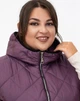 Женский теплый жилет с капюшоном удлиненный MODA 100095 68 Сливовый ( M - 100095/1 U ) - изображение 5