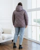 Женская демисезонная куртка с капюшоном MODA 100161 66 Серый ( M - 100161 /3 T ) - изображение 4