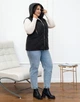 Женский теплый жилет с капюшоном удлиненный MODA 100305 50 Черный ( M - 100305/3 D ) - изображение 7