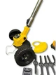 Тример акумуляторний DeWalt DCMST156N 48 В 6 А·год безщітковий електрокоса 1200 Вт садова коса 10000 об хв ніж 230 мм бездротова косарка пряма штанга антивібраційна для трави газону бур'янів чагарників молодих пагонів саду дачі з 2 АКБ колесами - зображення 8