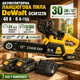 Пила аккумуляторная DeWalt DCM122N 48 В 6 А·ч цепная бесщеточная шина 30 см электропила 12 дюймов автоматическая смазка цепи 3 8 скорость 24 м с 10000 об мин для обрезки деревьев распиливания древесины с 2 АКБ кейсом - изображение 1