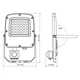 LED прожектор VIDEX F5 30W 3000-5000-6500K с датчиком движения 230V White (VL-F5-030CW-S) - изображение 2