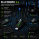 USB Wi-Fi адаптер AX900 Wi-Fi 6 2.4/5 ГГц з Bluetooth 5.4 та 4 антенами, бездротовий мережевий адаптер для ПК - зображення 5