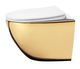 Підвісний унітаз REA CARLO MINI TORNADO NF GOLD WHITE - зображення 4