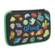 Пенал Cool For School з тисненням 1 відділення Чорний (QT-5638-Black) - изображение 1