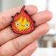 Брошь-значок BROCHE бижутерия Огненный Демон Кальцифер красная BRGV115058 - изображение 2