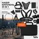 Набор креплений для экшн-камер 31 в 1 для GoPro, DJI, Insta360 с моноподом и кейсом - изображение 2