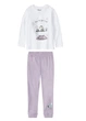 Пижама для девочки трикотажная Peanuts р.134-140 белый+сиреневый - изображение 1