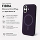 Чохол для смартфона Apple iPhone 16 BeCover FIBRA Silicone OmniMag Dark Purple (BC_716225) - зображення 3