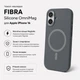 Чехол для смартфона Apple iPhone 16 BeCover FIBRA Silicone OmniMag Gray (BC_716227) - изображение 3