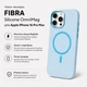 Чохол для смартфона Apple iPhone 16 Pro Max BeCover FIBRA Silicone OmniMag Light Blue (BC_716237) - зображення 3
