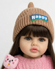 Реалістична Кукла Реборн 55 см повністю вінілова Doll Reborn Baby К0100206 - зображення 2