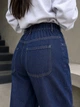 Джинсы женские Liana 1-091 Mom Baggy большие размеры стрейчевые с резинкой на талии 32 синие - изображение 2