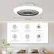 Светильник с вентилятором BKZO 45.5 см (модель 323163-8) | LED люстра с пультом, диммирование 3000-5500K, 6 скоростей - изображение 2