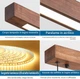 Підвісний LED світильник Mikeru TC-MX36 120 см, колір горіх, регулювання яскравості, з пультом - зображення 3