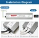 Трансформатор LED 12V 600W IP67 (50A) водонепроницаемый блок питания для светодиодов - изображение 8