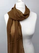 Шарф шовковий SunEarly (коричневий) 160х30см - зображення 3
