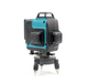 Лазерный уровень Makita SK700GDZ 4D 16 линий нивелир самовыравнивающийся зеленый 515 нм аккумуляторный 3.7 В 5000 мАч 20 м строительный профессиональный для плитки стен пола потолка ремонта монтажа со штативом кейсом - изображение 6