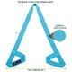 Слинг для коврика ProsourceFit Yoga Mat Carrying Sling, PS-2051-AQ (аква) - изображение 4