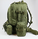 Рюкзак 55 л 4в1 с системой MOLLE и съемными подсумками олива (719342) - изображение 6