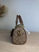 Женская коричневая сумка Coach Rowan Satchel с монограммой и брелоком-вишней, сумка Коач через плечо Коач ART161 - изображение 4